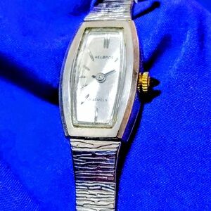 Helbros Vintage Manual Wind Petite Mechanical Women's Tank Watch